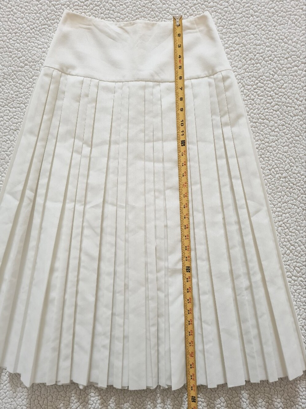THE ROW Magdita Extended Waistband Pleated Midi Skirt In Ivory US 8 Org $1,470 - Picture 14 of 14